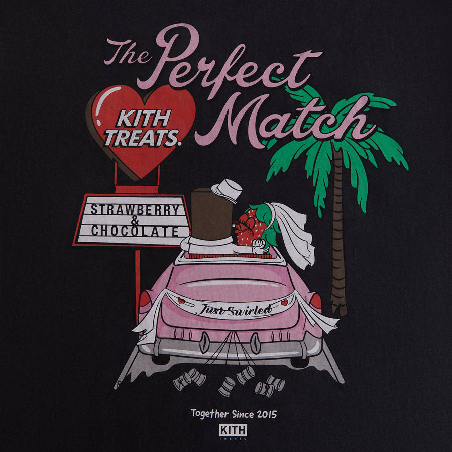 Black Men Kith Treats Perfect Match Vintage T-Shirt | 3456-XDOJK