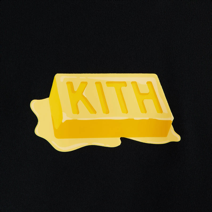Black Men Kith Treats Waffle Butter Nelson Crewneck Sweatshirts | 2568-FEIGC