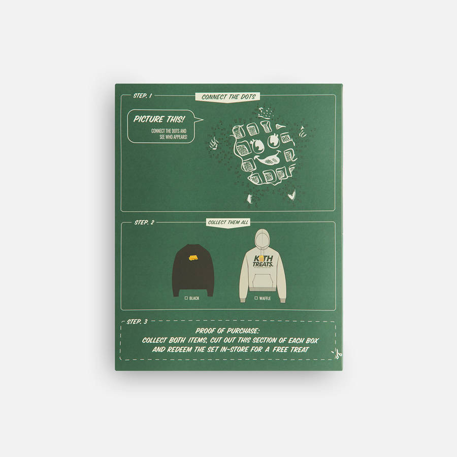 Black Men Kith Treats Waffle Butter Nelson Crewneck Sweatshirts | 2568-FEIGC