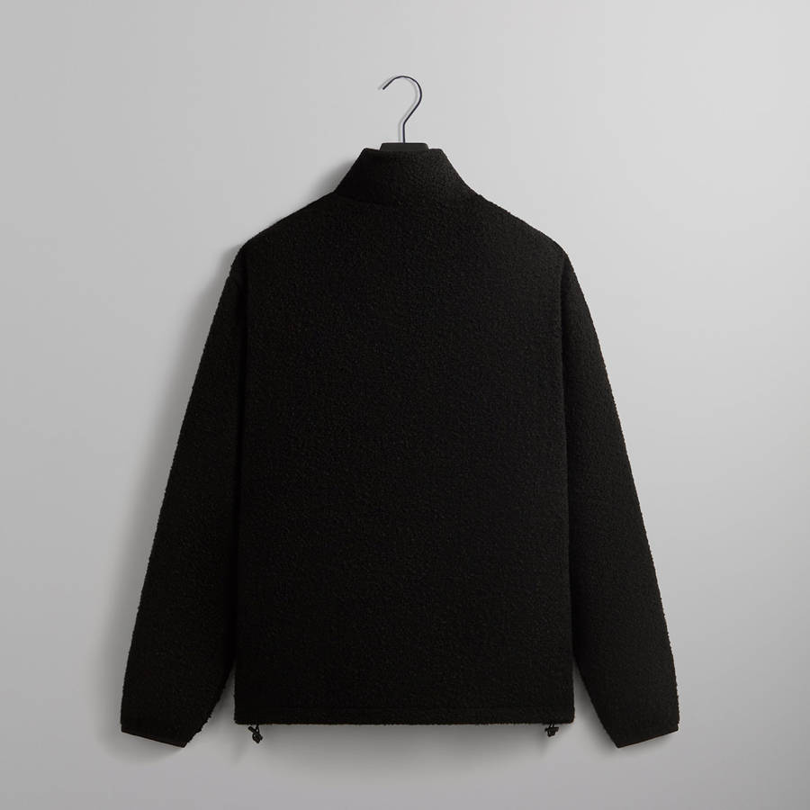 Black Men Kith Tweed Eric Quarter Zip Pullover Sweatshirts | 7589-CDRPT