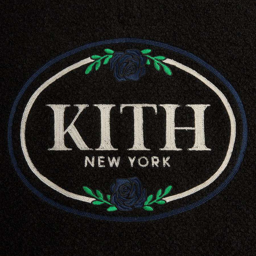 Black Men Kith Tweed Eric Quarter Zip Pullover Sweatshirts | 7589-CDRPT
