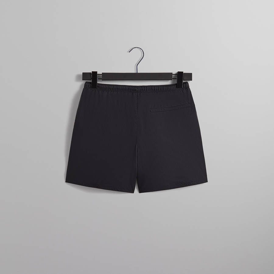 Black Men Kith Twill Collins Swim Shorts | 2981-ONZMR