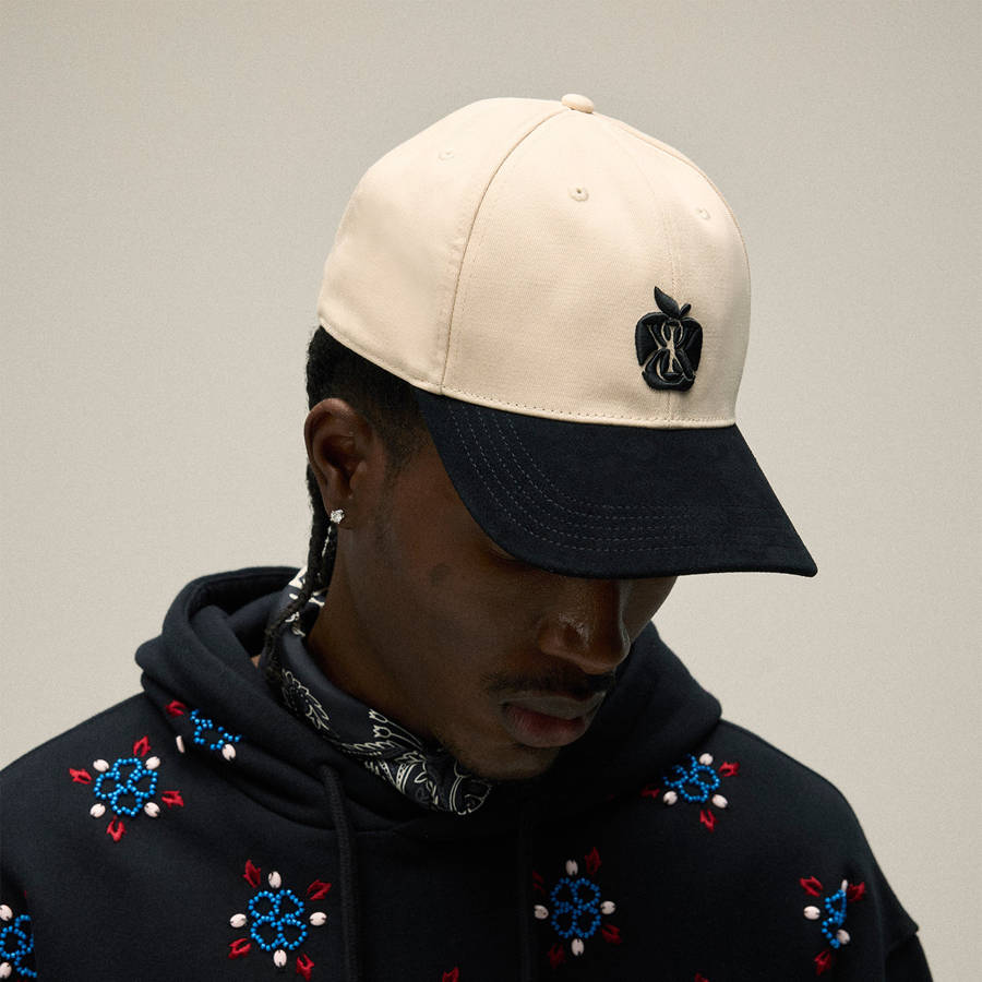 Black Men Kith Two Tone Suede Brim Aaron Classic Cap | 8043-PBGOL