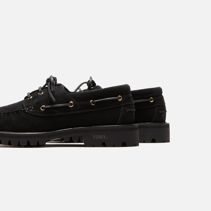 Black Men Kith VINNY's Aztec Boat Boots | 8794-GCWFV