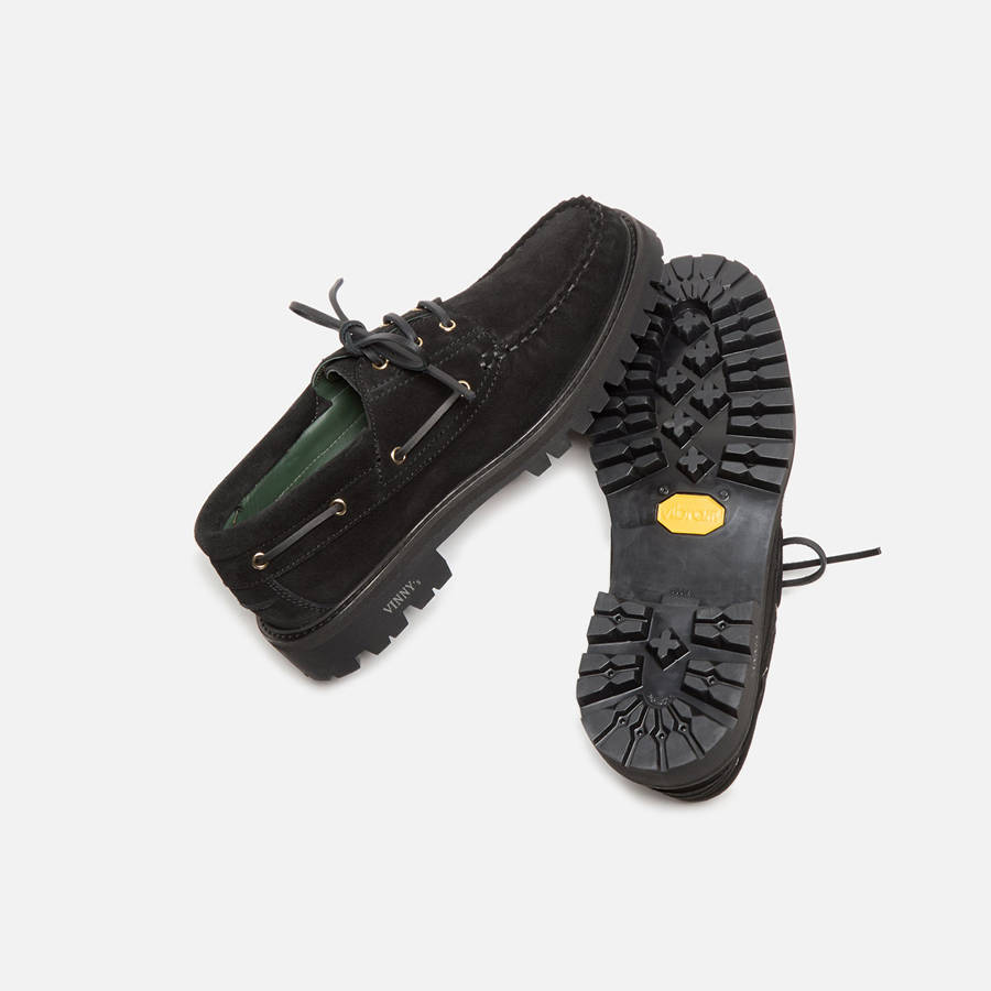 Black Men Kith VINNY's Aztec Boat Boots | 8794-GCWFV