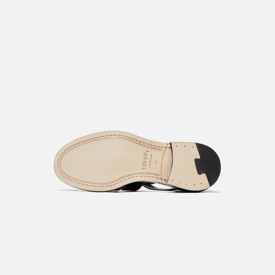 Black Men Kith VINNY's Fisherman Sandals | 3816-HWJCT