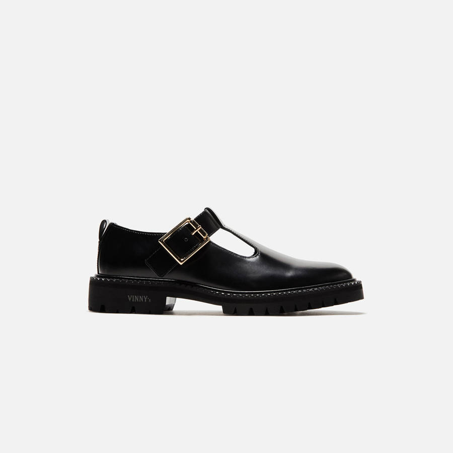 Black Men Kith VINNY's Maree T-Strap Derby | 1463-UNZWI