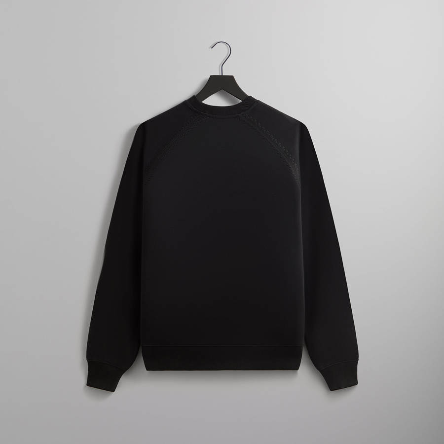Black Men Kith Vale Raglan Crewneck Sweatshirts | 8930-ADKHT