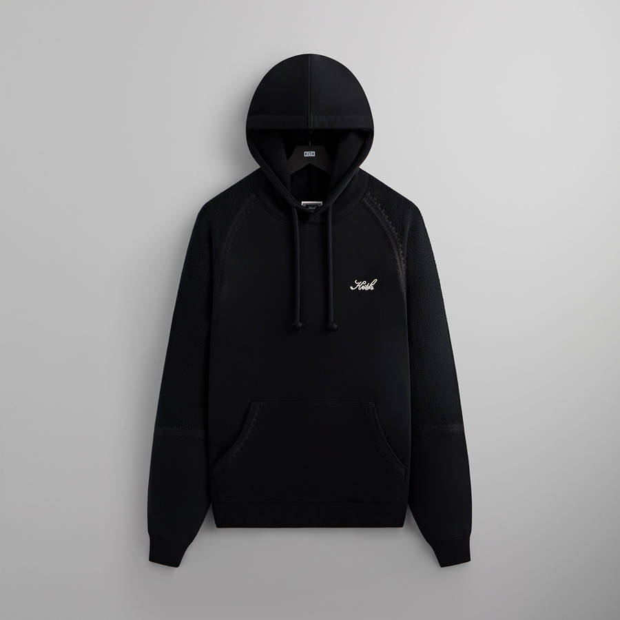 Black Men Kith Vale Raglan Hoodie Sweatshirts | 3260-TUEHI