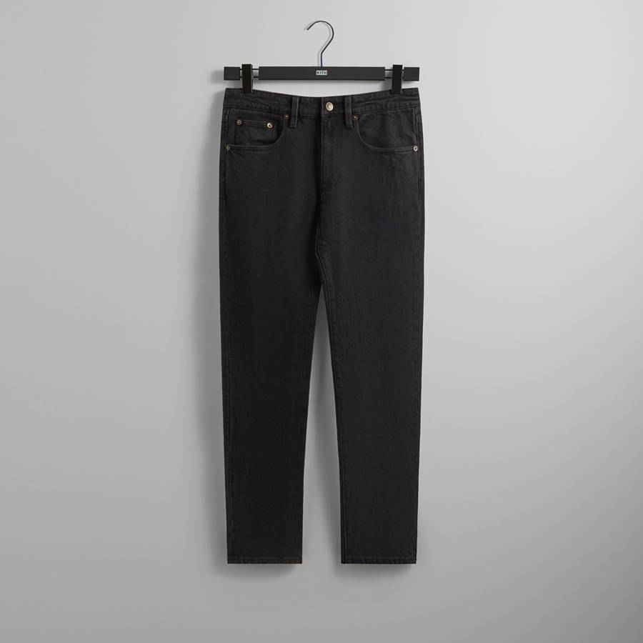 Black Men Kith Varick Taper Jeans | 0964-TFNZA