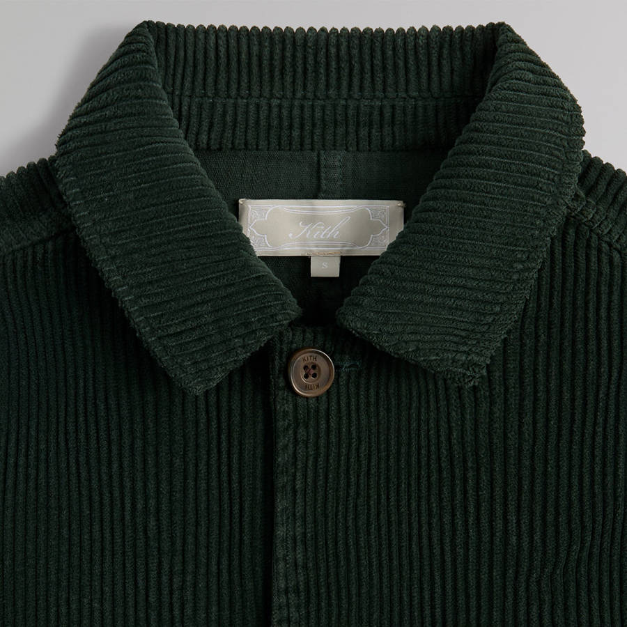 Black Men Kith Washed Corduroy Saunders Jackets | 1280-SWECJ