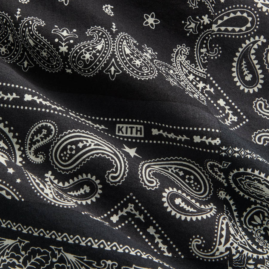 Black Men Kith Washed Cotton Bandana Barrow Pants | 5267-DXTUF
