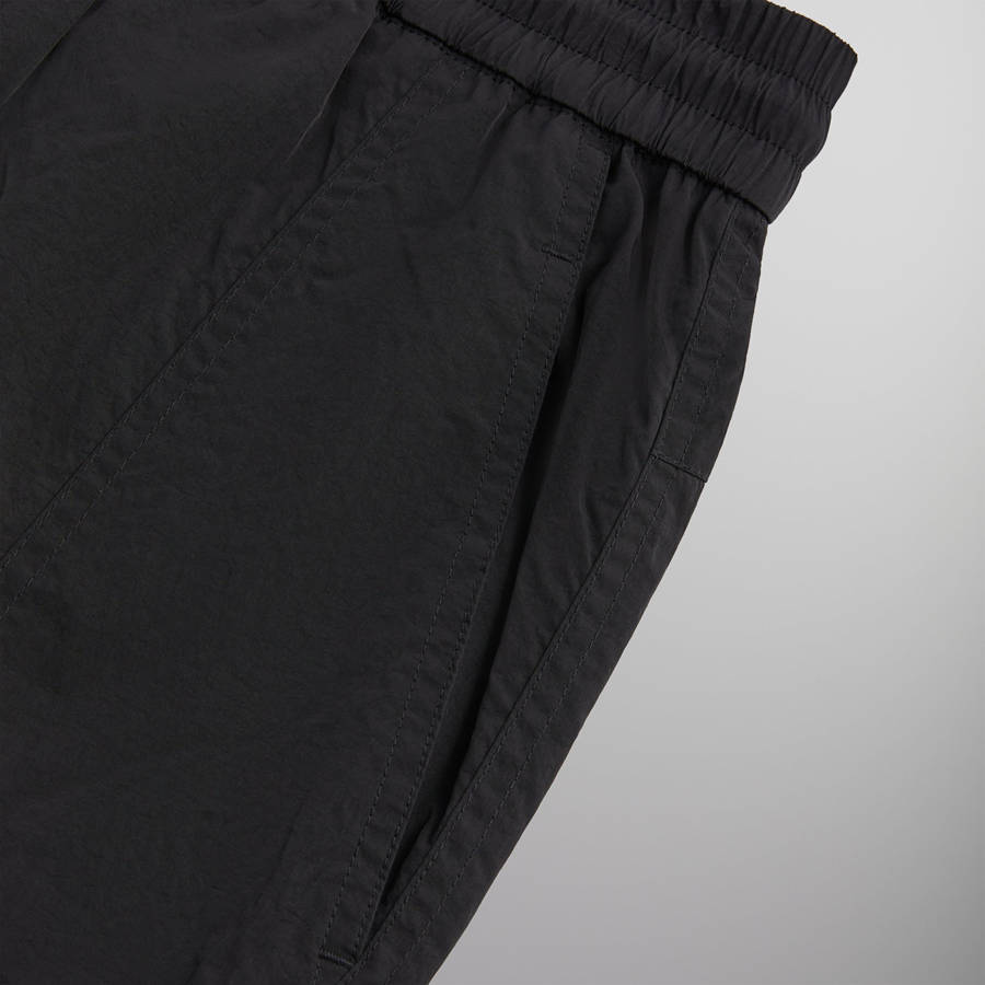 Black Men Kith Wrinkle Nylon Bristol Cargo Pants | 0574-FRXBL