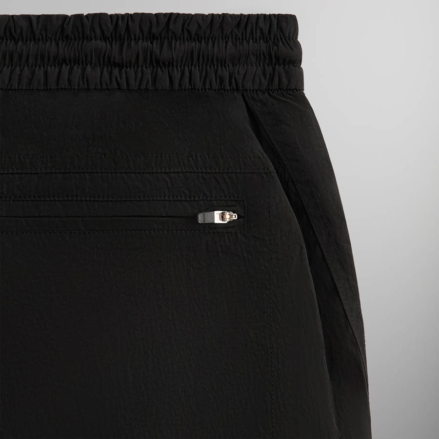 Black Men Kith Wrinkle Nylon Evan Cargo Shorts | 5970-FXZTQ