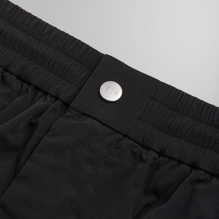 Black Men Kith Wrinkle Nylon Mercer 8 Pants | 1567-RBOFZ