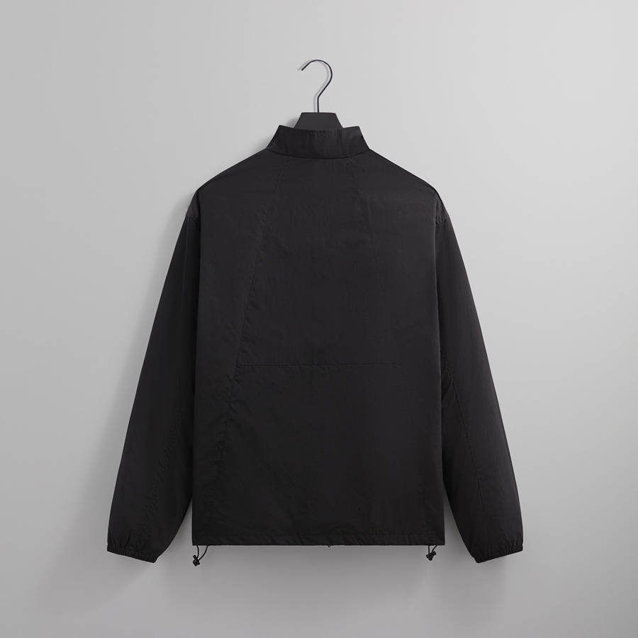 Black Men Kith Wrinkle Nylon Windsor Panelled Track Jackets | 7315-UEHAW