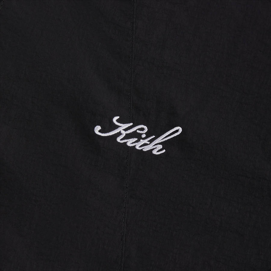 Black Men Kith Wrinkle Nylon Windsor Panelled Track Jackets | 7315-UEHAW