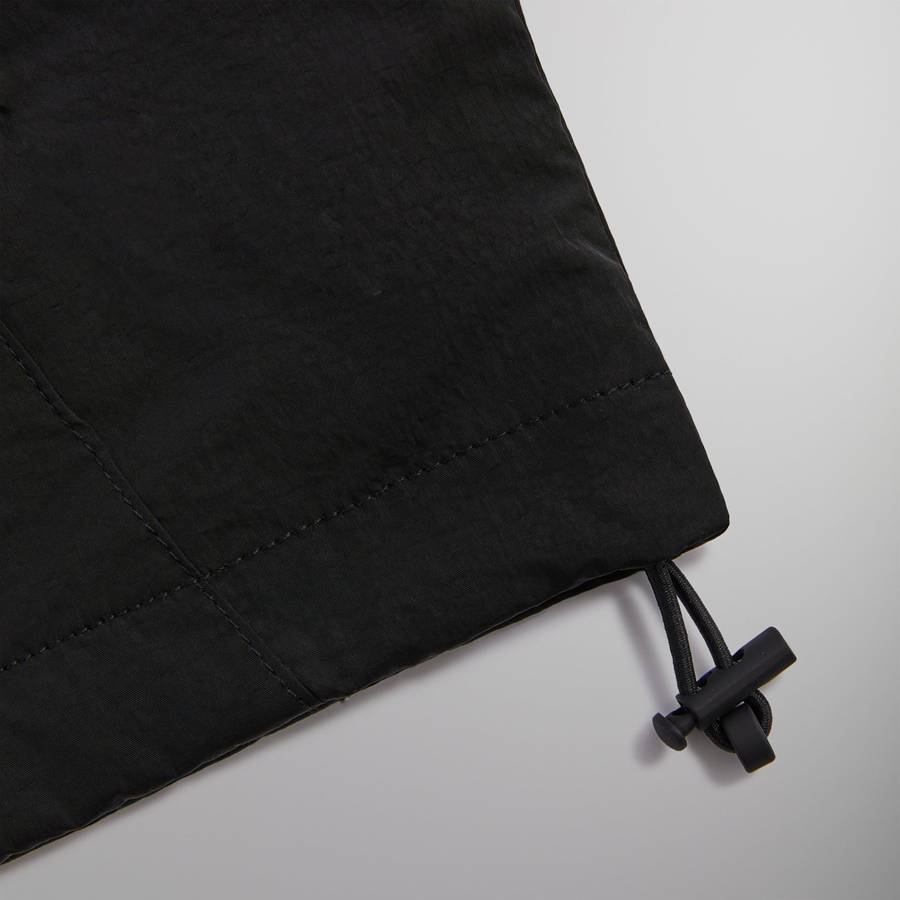 Black Men Kith Wrinkle Nylon Windsor Panelled Track Jackets | 7315-UEHAW