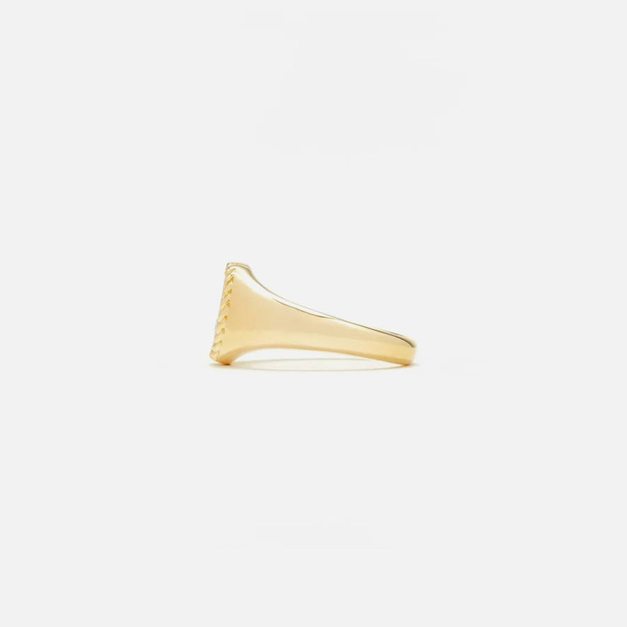 Black Men Kith Yvonne Leon Baby Signet Ring With Diamond Jewelry | 0549-UYBQH