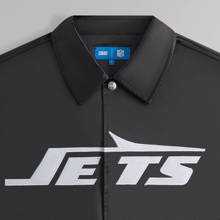 Black Men Kith and '47 for the NFL: Jets Kieran Coaches Jackets | 3809-LNAID