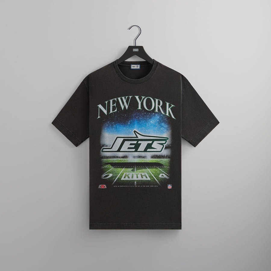 Black Men Kith and '47 for the NFL: Jets Vintage T-Shirt | 5390-VSFGM