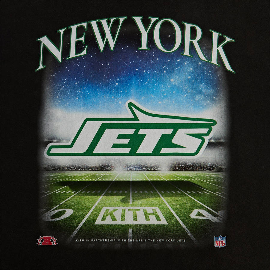 Black Men Kith and '47 for the NFL: Jets Vintage Long Sleeve Shirts | 9385-PQDFZ