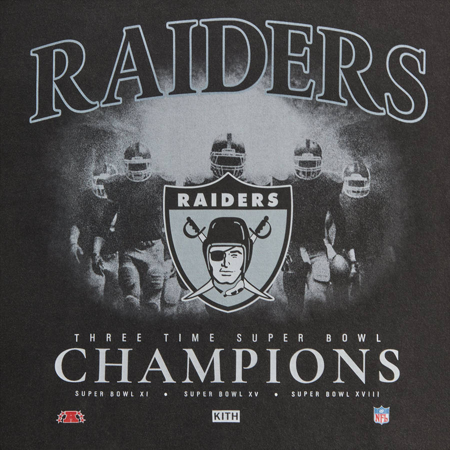 Black Men Kith and '47 for the NFL: Raiders Vintage T-Shirt | 1274-QWHKV