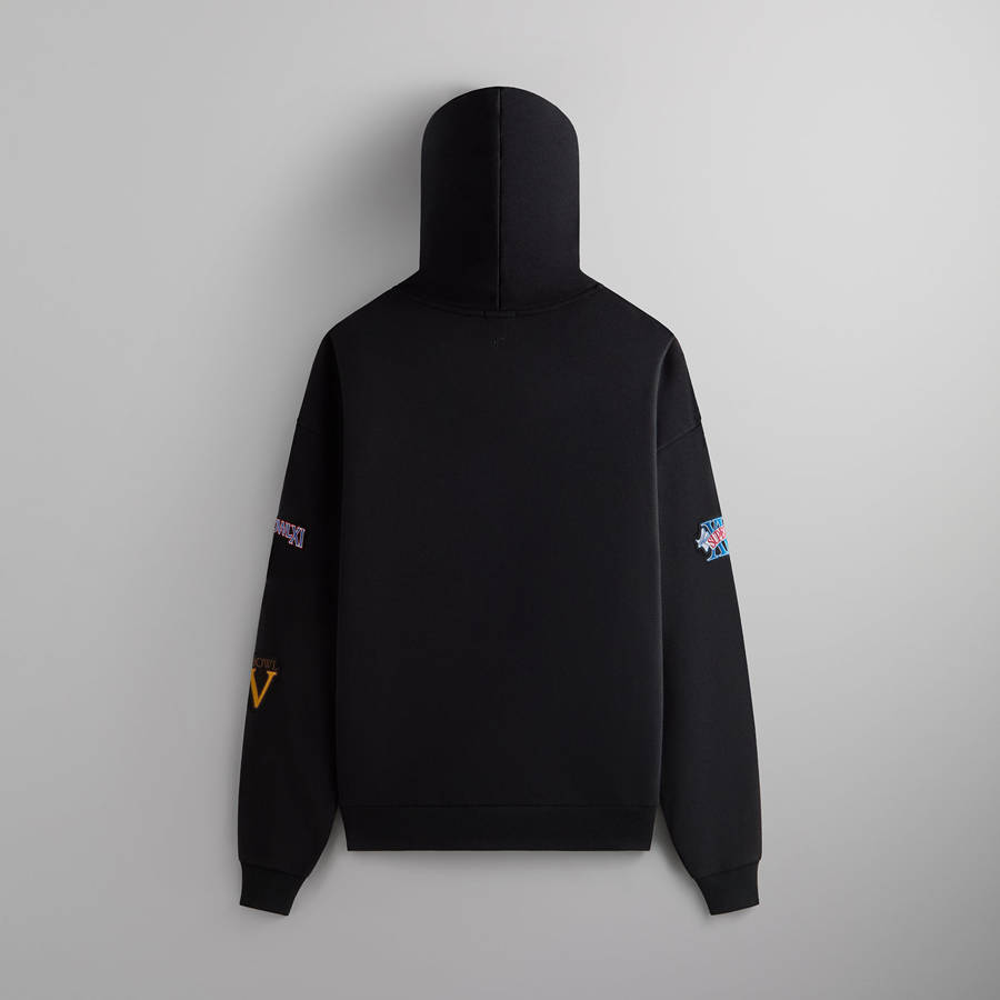 Black Men Kith and '47 for the NFL: Raiders Nelson Hoodie Sweatshirts | 6048-KJPYC