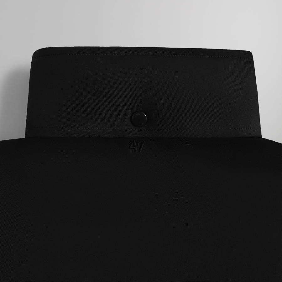 Black Men Kith and '47 for the NFL: Raiders Quarter Zip Anorak With Hood Jackets | 1283-EDGXJ