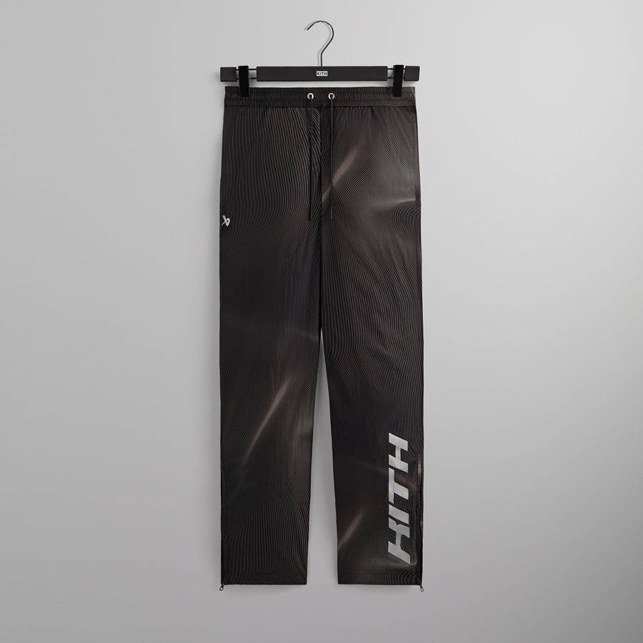 Black Men Kith and Bauer for the New York Rangers Nylon Track Pants | 3604-LKOXB