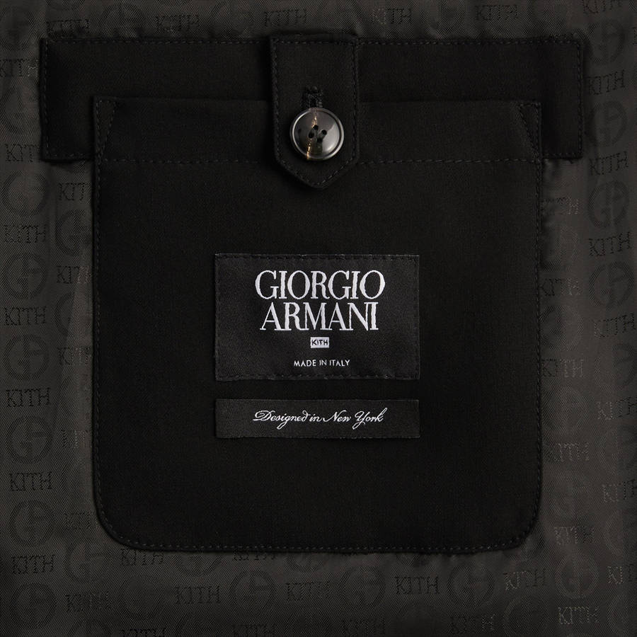 Black Men Kith and Giorgio Armani Coats | 5462-EZBUG