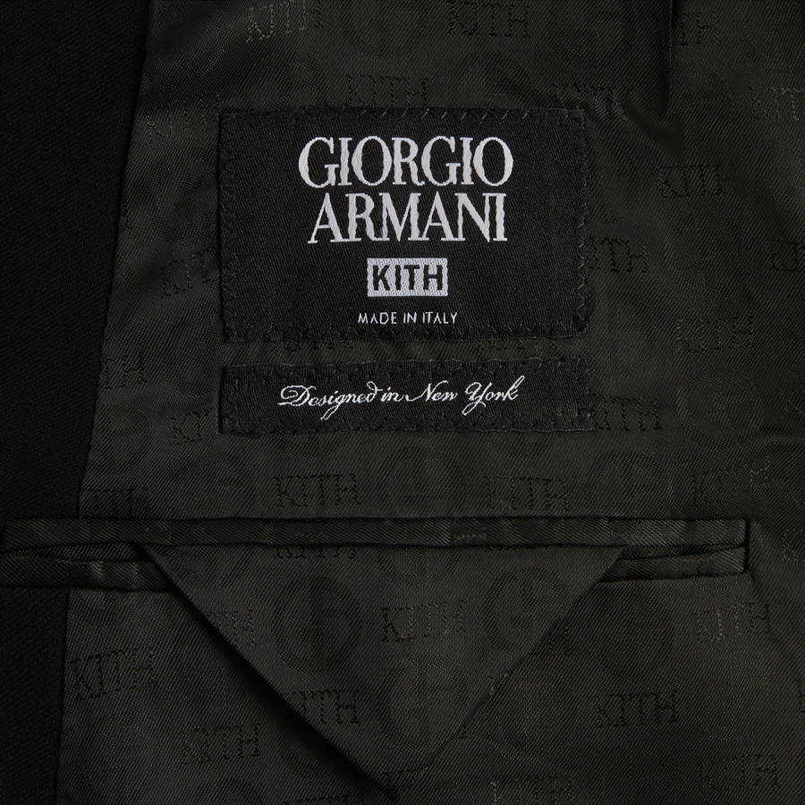Black Men Kith and Giorgio Armani Double Breasted Jackets | 0265-NQUOW