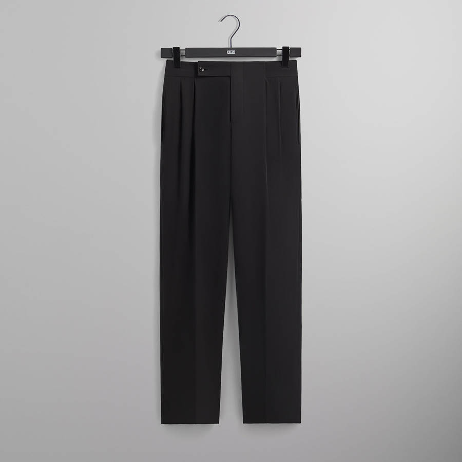 Black Men Kith and Giorgio Armani Suit Pant Trousers | 5129-IASRQ