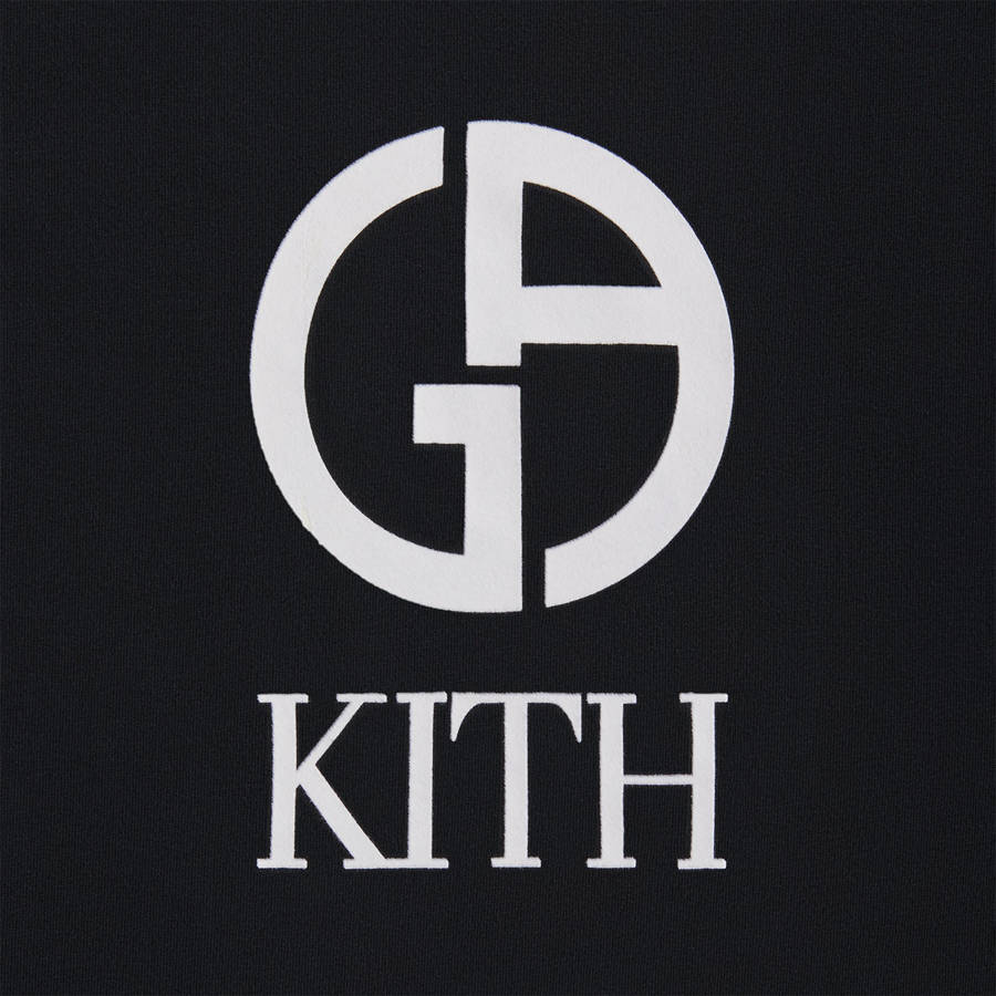 Black Men Kith and Giorgio Armani T-Shirt | 0983-IFCUJ