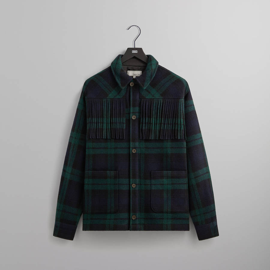 Black Men Kith and Kin Bonded Wool Abel Shirts | 3629-YQZSE