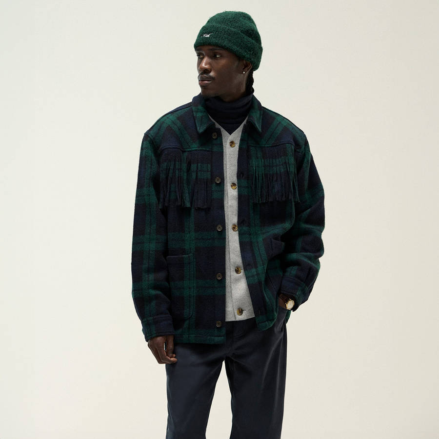 Black Men Kith and Kin Bonded Wool Abel Shirts | 3629-YQZSE