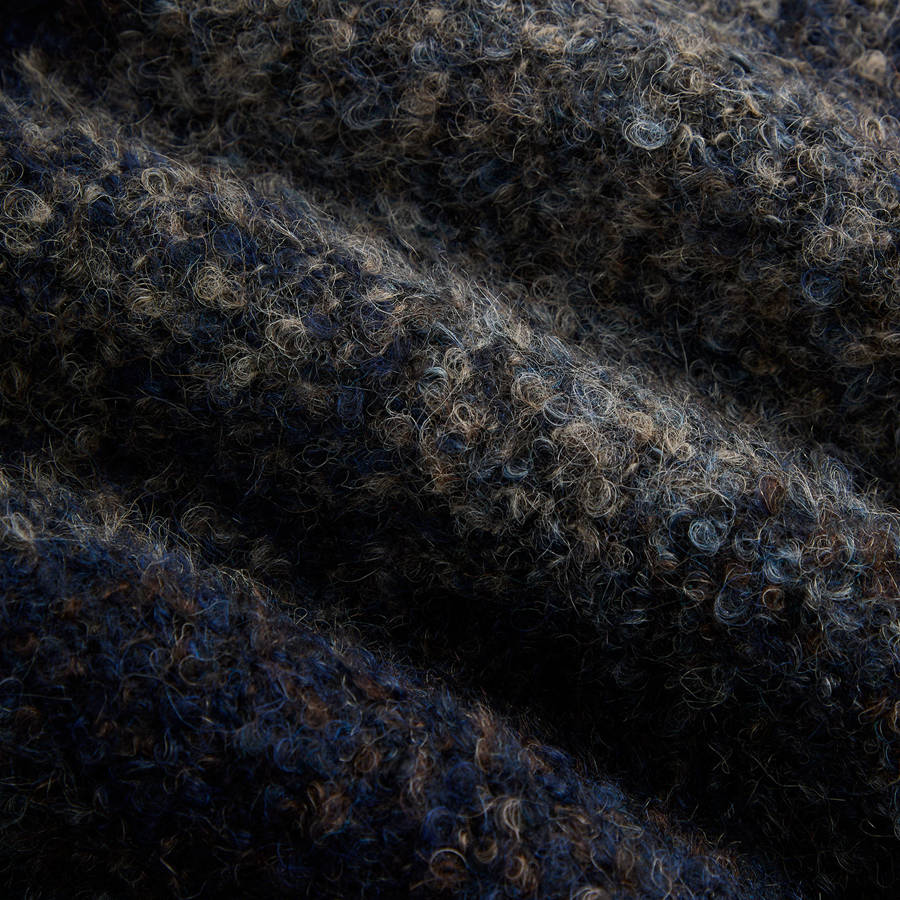 Black Men Kith and Kin Boucle Check Hawthorne Flight Jackets | 9253-FNMJQ