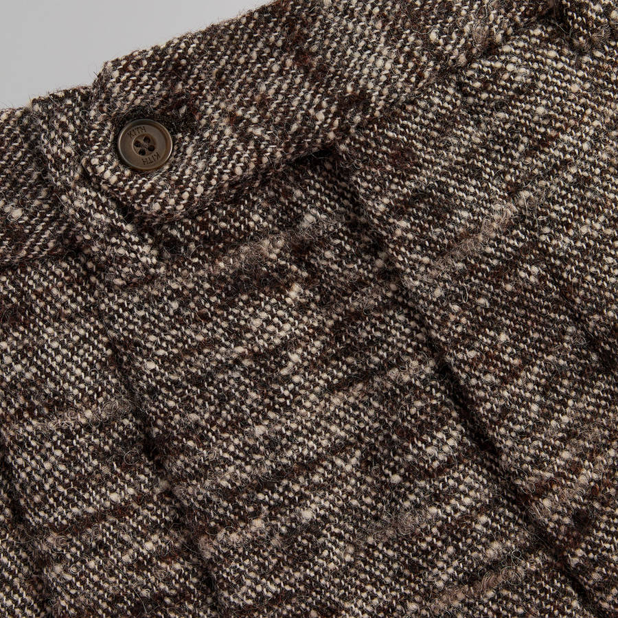 Black Men Kith and Kin Tweed Kylan Pleated Pants | 0498-PUGCT