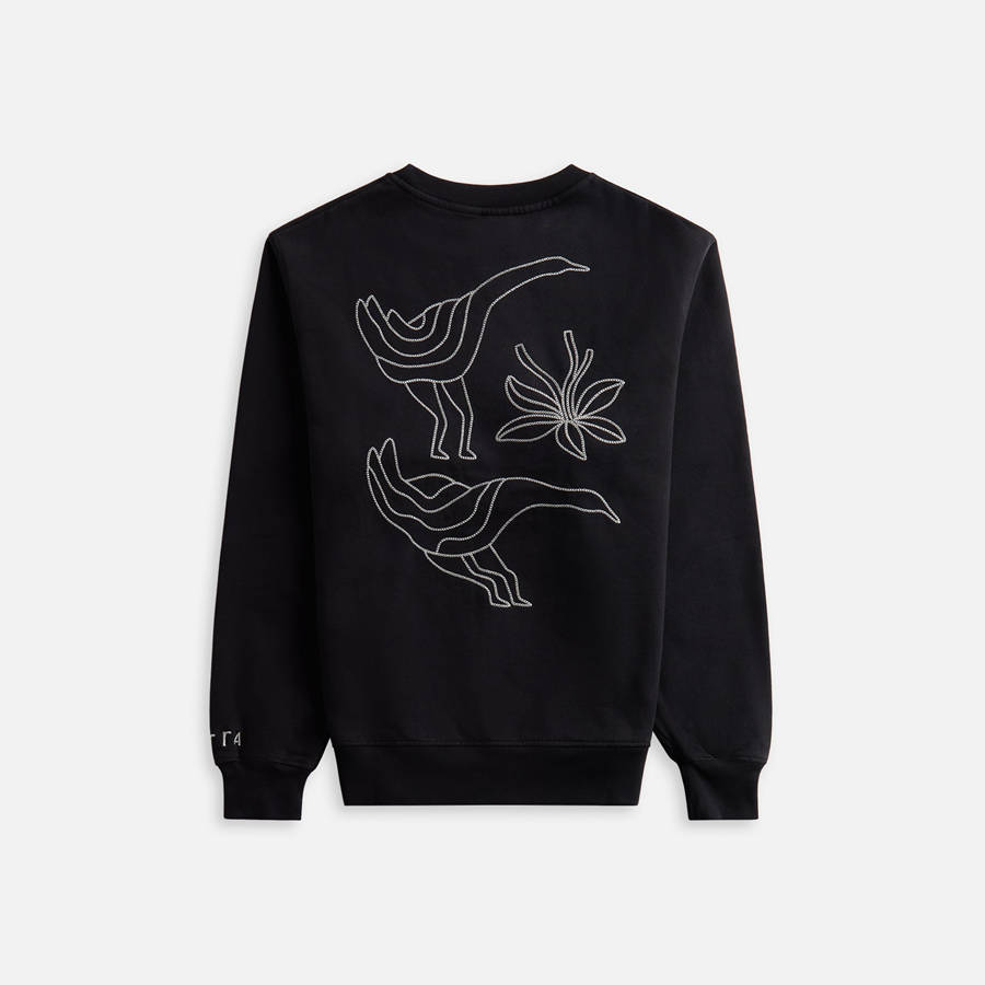 Black Men Kith by Parra Duck Attack Crew Neck Sweatshirts | 0825-ECUDQ