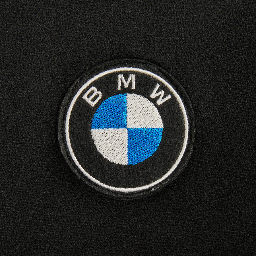 Black Men Kith for BMW Bonded Velour Williams V Full Zip Hoodie | 9642-JGIZW