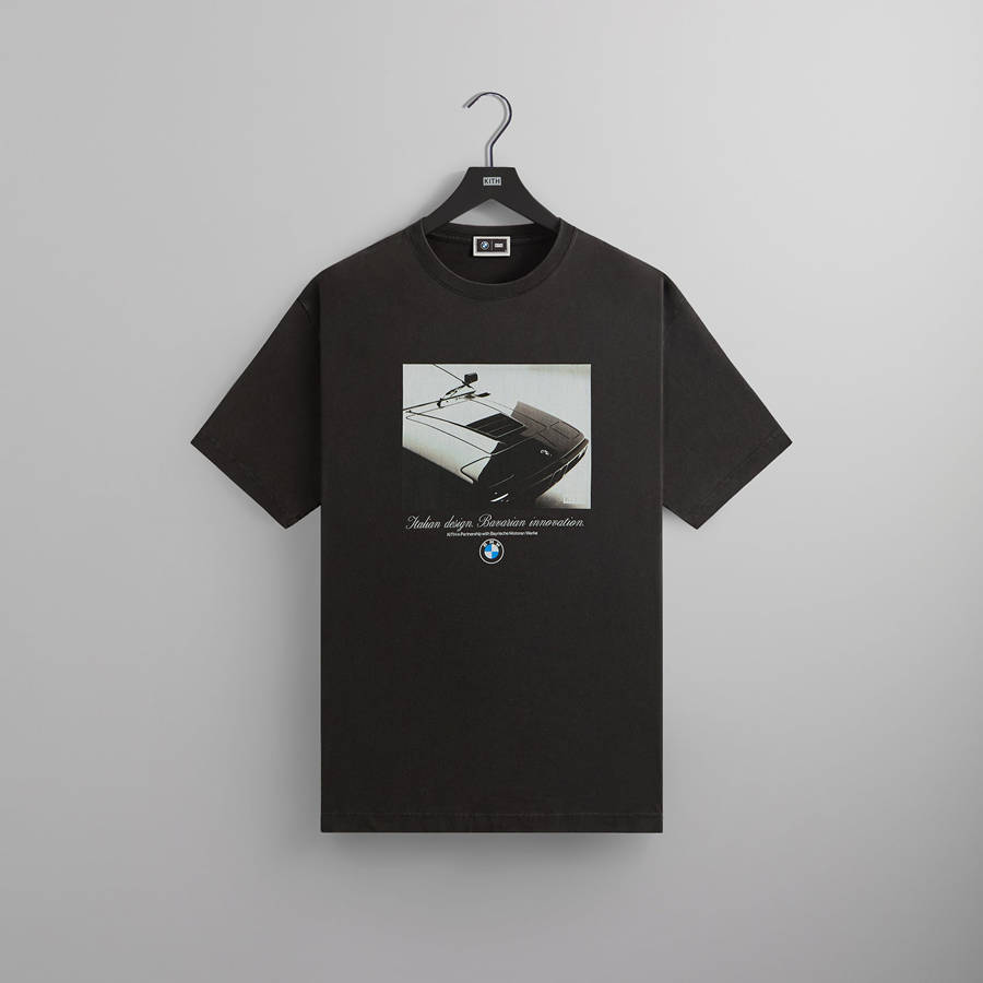 Black Men Kith for BMW M1 Portrait Vintage T-Shirt | 2157-RNWCV