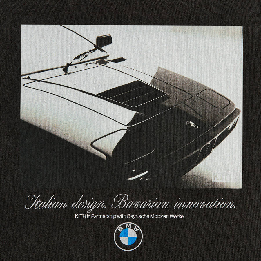Black Men Kith for BMW M1 Portrait Vintage Shirts | 9638-KEYRM
