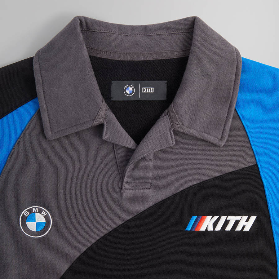 Black Men Kith for BMW Nelson Rugby Shirts | 6295-ADEZO