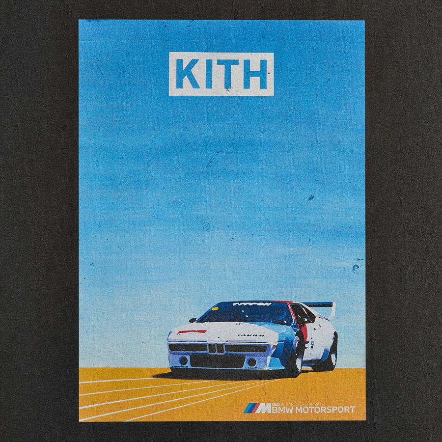 Black Men Kith for BMW Retro Vintage T-Shirt | 4316-PXCYV
