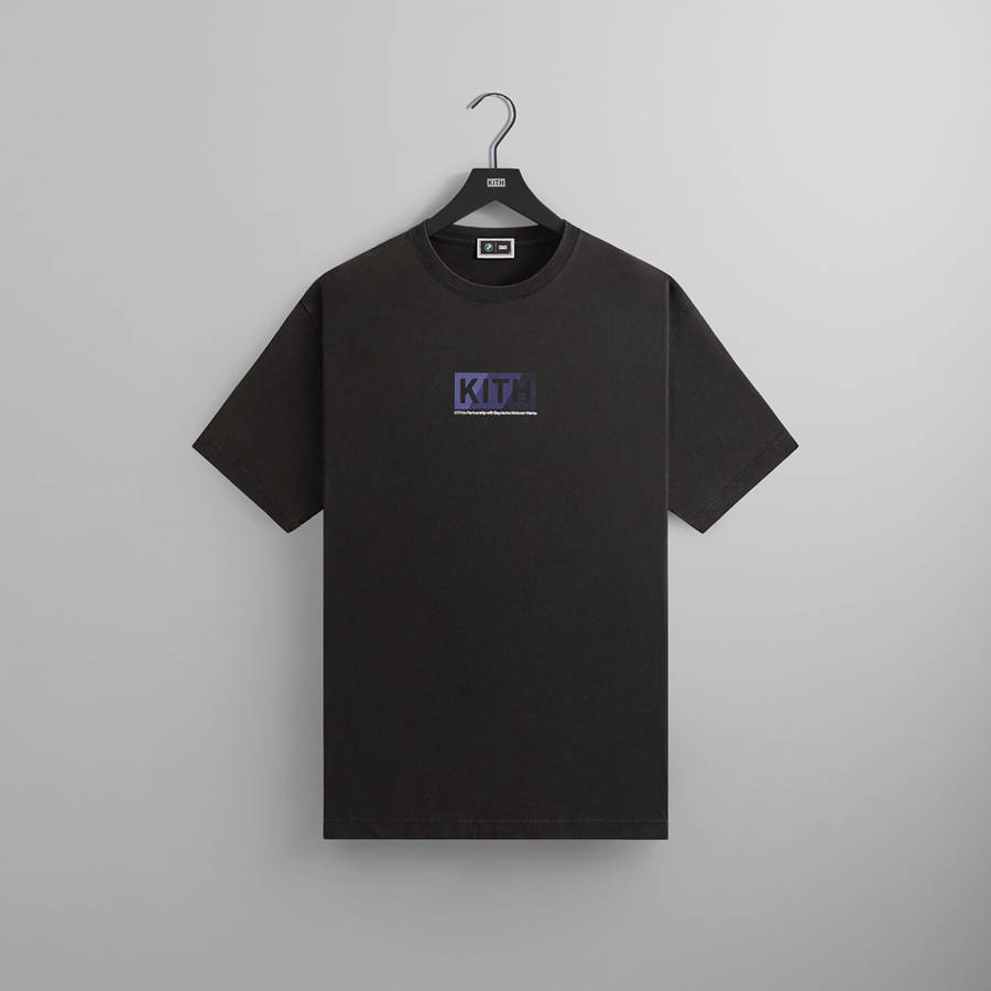 Black Men Kith for BMW Technoviolet Vintage T-Shirt | 4590-BEUPH