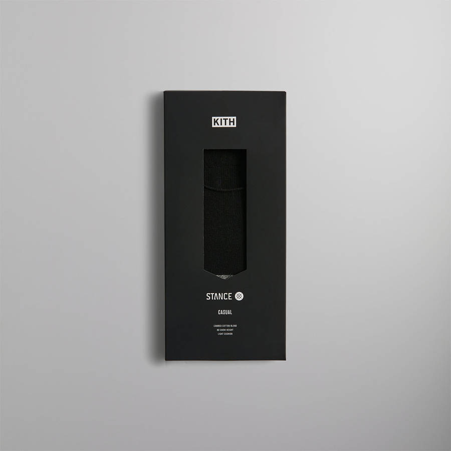 Black Men Kith for Stance Classic Super Invisible Socks | 6809-HSYTL