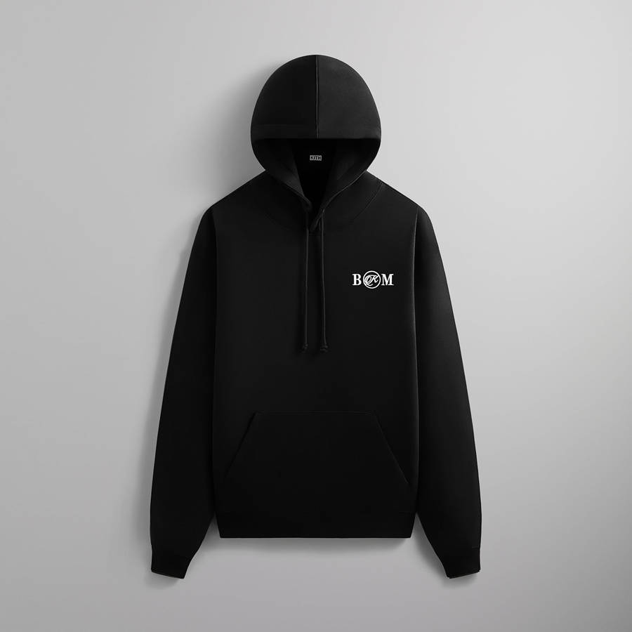 Black Men Kith for the Brooklyn Museum Serif Hoodie | 4698-ICUKT
