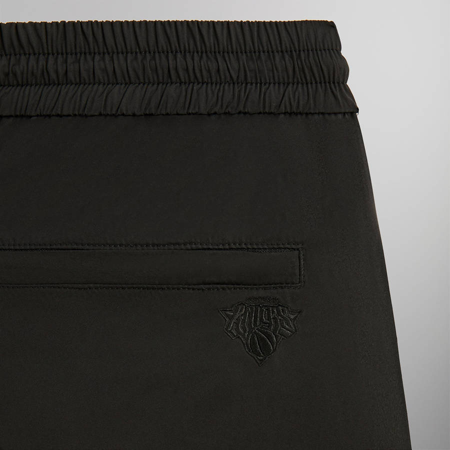 Black Men Kith for the New York Knicks Ball Nylon Wide Leg Pants | 3124-ONULJ