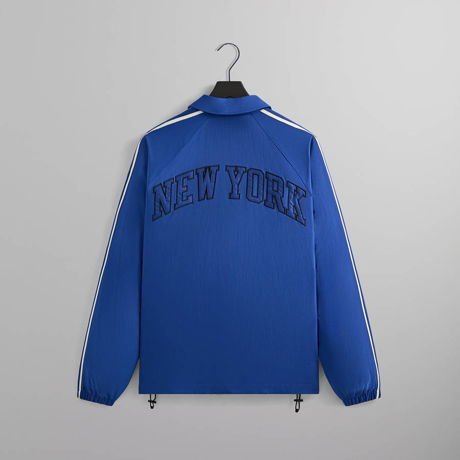 Black Men Kith for the New York Knicks Vintage Nylon Jackets | 6520-FBVTD