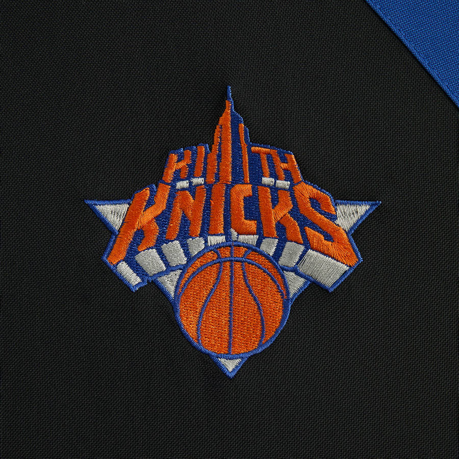 Black Men Kith for the New York Knicks Vintage Nylon Jackets | 6520-FBVTD